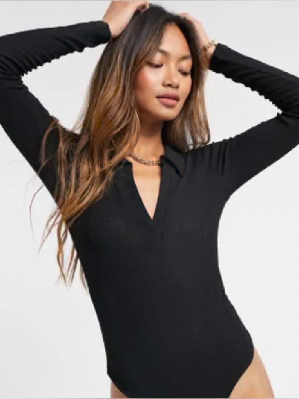 Zara Long Sleeve Polo Bodysuit